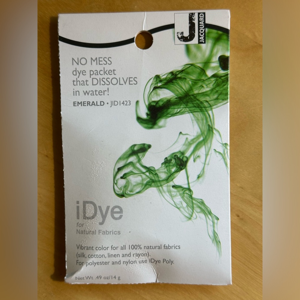 🟢 Jacquard iDye Poly, Emerald, NWT